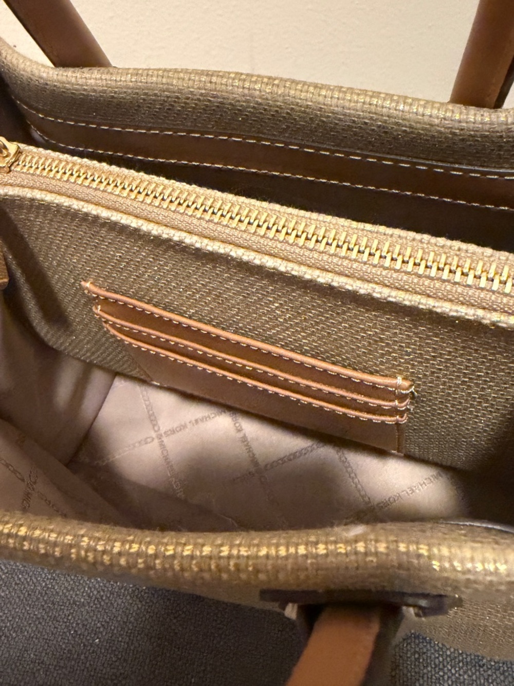 Michael Kors Mercer XS Mini Tote Crossbody – Metallic Gold - Picture 7 of 12